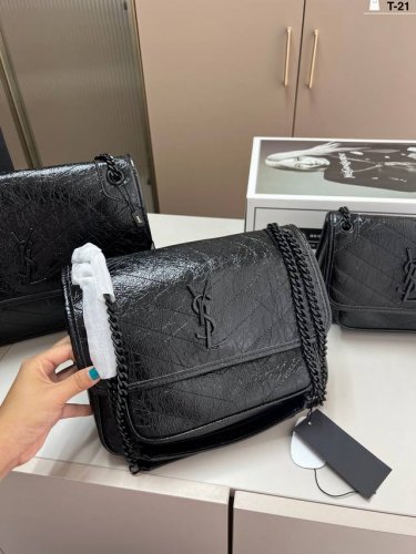 中 圣罗兰Ysl Niki邮差包 简直无法拒绝 超显气质高级感十足 集美必入款T-21尺寸22×16 28×20 32×24折叠盒飞机盒