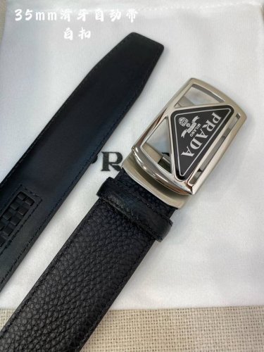特 普拉达男士自动腰带- 宽度34Mm 316精品钢扣 精工打造 手感柔软 可以裁剪