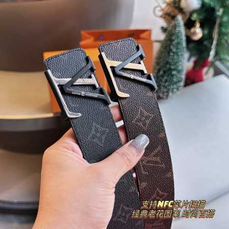 支持Nfc芯片扫描爆款Lv宽度：3.8Cm 满足各种搭配 搭配专柜最新款设计扣头，设计感十足。时尚百搭，追求高端 原版的品质，品味的体现，休闲高大上！ Ipho - 点击图像关闭