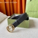 Gucci 经典款面进口原厂压花小牛皮 搭配原版平纹底 宽4.0Cm 经典永不过时款 潮流百搭