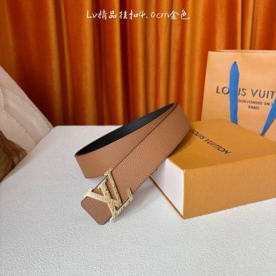 路易威登 4.0Mm 男款 双面原厂皮 双面使用 原厂精品扣头 高端顶级品质 休闲百搭 专柜同款