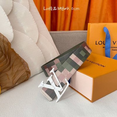 特 Lv.路易威登 全套包装 原版品质 代工厂货品 40Mm宽度 正品一体铸造五金钢扣，原厂皮料 双面原厂定制面料，区别市场货