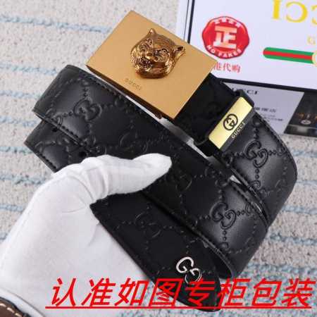 品名：古奇.Gu...Cci原单 材料：百分百头层牛皮，保证真皮。24K纯钢扣双面可用专柜同等质量， 送人自用首选 包装： 请认准如图专柜包装， - 点击图像关闭