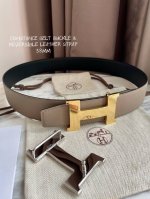 特 Hermes-Constance Belt Buckle & Reversible Leather Strap 38Mm 爱马仕专柜同步 进口Epsom双面