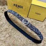 图片包装 Fendl 芬迪 专柜同款 宽3.5Cm 原版定制布料 Ff图案布料材质 黑色皮革内衬 单钉镀钯金属配件 时尚潮流 经典系列