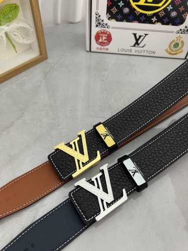 品名：Lv..路易..威登原单 材质：原单牛皮腰带 百分百头层牛皮腰带保证真皮，24K纯钢扣，专柜原单品质、做工精细，时尚大牌，送人自用首选 包装： 请认准如图