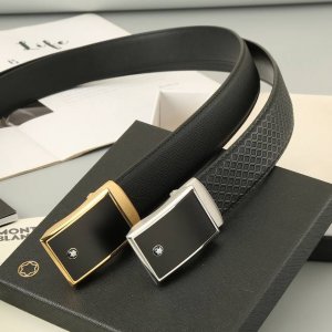 特 万宝龙 头层自动牛皮 宽3.5Cm 官网同步，不锈钢金属标识，适合商务低调人士！自动扣款式