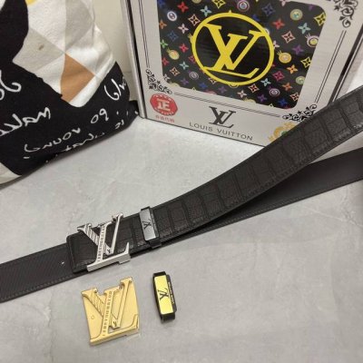 品名：Lv..路易..威登原单 材质：原单牛皮腰带 百分百头层牛皮腰带保证真皮，24K纯钢扣，专柜原单品质、做工精细，时尚大牌，送人自用首选 包装： 请认准如图