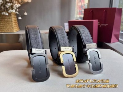爆款菲拉格慕宽度：3.5新款原版搭配专柜新款18K原单钢扣扣头。 时尚百搭，追求高端 原版的品质，品味的体现，休闲高大上！ Iphone实物实拍， 上身效果超好