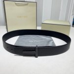 男士Tf 汤尼.福特 双面头层牛皮 大象纹搭配Togo纹双面可用，柔软细腻，休闲商务，百搭大方，宽3.8Cm 、 烤漆黑扣 官网同步，纯铜五金、商务休闲！