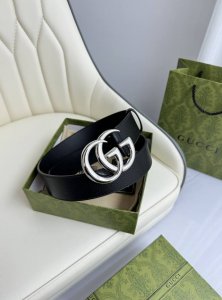 特 Gucci，原厂精密电渡扣头，意大利原厂皮，宽4.0Cm，代购级。