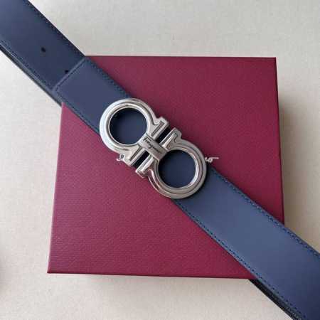 菲拉格慕 尺寸:带宽40Mm 正品尺寸 五金材质:专柜精品扣，真空电镀，工艺精细 带身材质:天然头层牛皮，质感十足，手感柔软。时尚个性，经典百搭！可自行选择搭配 - 点击图像关闭