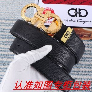 品名：菲拉格木原单 材料：百分百头层牛皮，保证真皮。24K纯钢扣双面可用专柜同等质量， 送人自用首选 包装： 请认准如图专柜包装，赠送打孔器，银