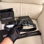 Dg 宽4.0Cm Dolce&Gabbana 新款男士鳄鱼纹腰带 搭配全新镀钌 Dg 交叉造型徽标搭扣
