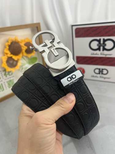 品名：菲拉格幕 自动带 材质：原单牛皮腰带 百分百头层牛皮腰带保证真皮，24K纯钢扣，专柜原单品质、做工精细，时尚大牌，送人自用首选 包装： 请认准如图专柜包装