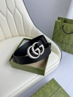 特 Gucci，原厂精密电渡扣头，意大利原厂皮，宽4.0Cm，代购级。