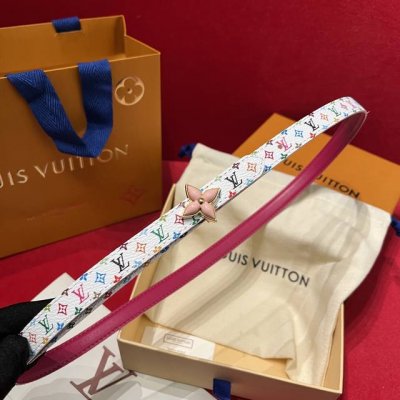 L V 村上隆联名腰带 女士款 宽1.5Cm代购版本