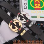 品名：古奇皮带gu...Cci原单腰带 材料：百分百头层牛皮腰带，保证真皮皮带，专柜原单品质、做工精细，送人自用首选 包装： 请认准如图专柜包装，赠送打孔器，银
