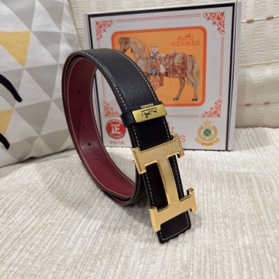 品名：爱马仕.Hermès 原单 材质：原单牛皮腰带 百分百头层牛皮腰带保证真皮，24K纯钢扣，专柜原单品质、做工精细，时尚大牌，送人自用首选 包装： 请认准如
