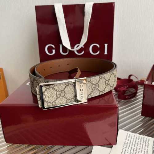 G家顶級原單 原版復刻出品 寬度3.5 於經典之中融入新意 带身饰有双G标识 原厂牛皮底 搭配方形镂空字母扣 对版专柜 红色原版盒加15