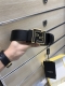 特P210 配送专柜包装 打孔针 新款 Fd 宽38Mm 支持Nfc 芯片扫描，标志造型宽皮带，原版双色F铆钉扣，进口原版 黑色小牛皮配原版老花制成，镀金表面金