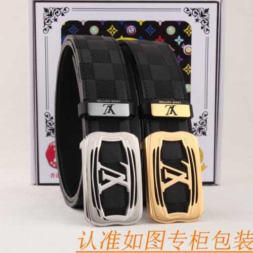 腰带皮带：Lv 路易威登原单牛皮皮带 男款皮带：材质百分百头层牛皮腰带保证真皮皮带，专柜原单品质、做工精细，时尚大牌，送人自用首选包装： 请认准如图专柜包装赠送