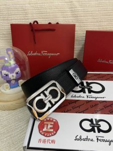品名：菲拉格幕 原单皮带 材质：原单牛皮腰带 百分百头层牛皮腰带保证真皮，24K纯钢扣，专柜原单品质、做工精细，时尚大牌，送人自用首选 包装： 请认准如图专柜包
