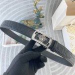 范思哲 特种皮腰带自动带系列 ，原厂五金精品不锈钢扣，手感柔软舒适 宽3.5Cm。