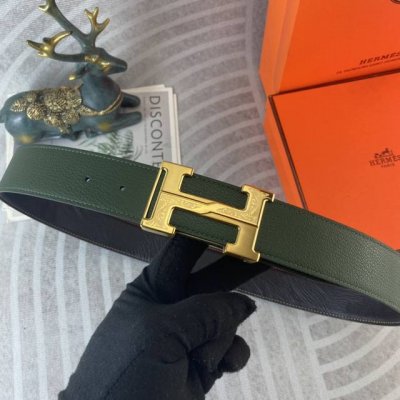 爱马仕 特种皮腰带系列 ，原厂五金精品不锈钢扣，手感柔软舒适 宽3.8Cm。