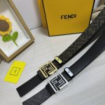品名：芬迪 Fendi 原单 材质：原单牛皮腰带 百分百头层牛皮腰带保证真皮，24K纯钢扣，专柜原单品质、做工精细，时尚大牌，送人自用首选 包装： 请认准如图专