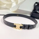 特 3.4Cm赛琳新款腰带，双面头层牛皮皮料，长度：75.80.85.90.95.100.欧， 铜 五金扣原版开模定制庆祝]