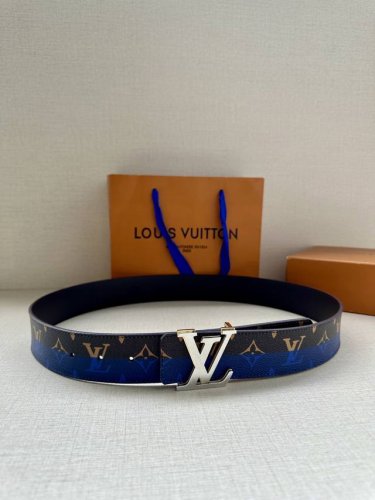 特 4.0宽 Louis Vuitton双拼设计 经典奢华，精致工艺与独特设计相得益彰，彰显优雅品味与非凡魅力。