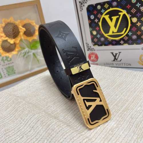 品名：Lv..路易..威登原单 材质：原单牛皮腰带 百分百头层牛皮腰带保证真皮，24K纯钢扣，专柜原单品质、做工精细，时尚大牌，送人自用首选 包装： 请认准如图