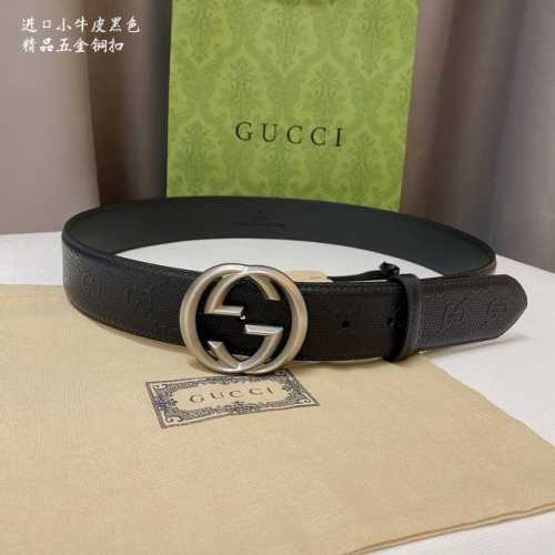 Gucc 1 新款颜色 宽度4.0 Cm 双面进口牛皮 手感极致完美 走线工整 手感柔软 简单大方