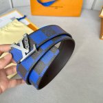 圖片包裝10 寬：40Mm 驢家新品 今季男士新品腰帶 訂製帆布大方格面料襯托棕色小牛皮 搭配最新款四葉草元素五金 多色選 雙面用