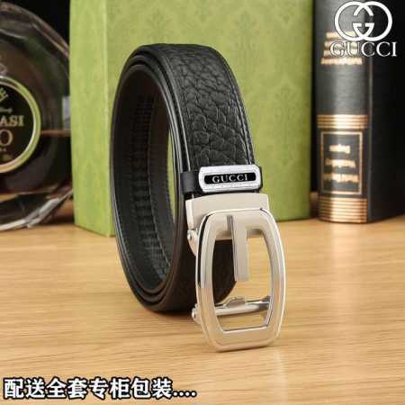 批p 配全套包裝 品牌： Gucci海外原單 扣頭材質：精品實心鋼扣 帶身材質正面：35Mm寬度採用雙面進口原版皮腰帶，真空電鍍五金扣頭 - 点击图像关闭