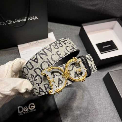Dg 宽4.0 0杜嘉班纳 新款 涂层织物腰带，整体点缀别具一格的提花工艺 Dolce&Gabbana 徽标
