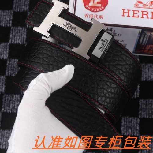 男士腰带：爱马仕··原单· 男士皮带：百分百头层牛皮，保证真皮。24K纯钢扣双面可用专柜同等质量， 送人自用首选 包装： 请认准如图专柜包装，赠