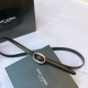 Saint Laurent 23圣罗兰女士腰带皮带 原厂精密电渡扣头，意大利原厂皮，宽1.5Cm，代购级。
