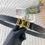 Lv 特种皮腰带自动带系列 ，原厂五金精品不锈钢扣，手感柔软舒适 宽3.5Cm。