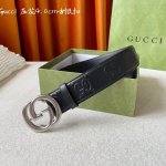 Gucci 经典款面进口原厂压花小牛皮 搭配原版平纹底 宽4.0Cm 经典永不过时款 潮流百搭