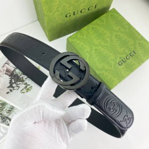 古奇 特种皮腰带系列 ，原厂五金精品不锈钢扣，手感柔软舒适 宽4.0Cm。