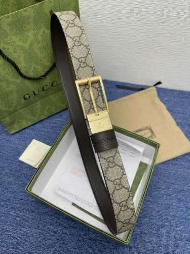品牌 古驰 Gucci 特 描述 采用高级gucci Signature真皮精制而成，触感厚实，饰以双g商标带扣。腰带为意大利尺寸，请在购买前参阅腰带尺寸指南.