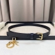 Dior 23 新Cd针扣 内侧饰以 Christian Dior paris 标志 浅金色饰面金厲细节 浅金色饰面金属 D.L.0.R. 吊饰 牛皮革 2.0