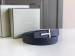 特 Tom Ford 汤姆福特客户供正品制作，定制高端意大利皮料，正品包装，美国品牌，简约商务男士腰带，3.8Cm宽