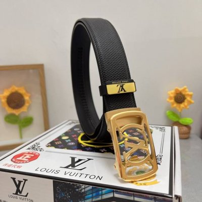 品名：Lv..路易..威登自动带 材质：原单牛皮腰带 百分百头层牛皮腰带保证真皮，24K纯钢扣，专柜原单品质、做工精细，时尚大牌，送人自用首选 包装： 请认准如
