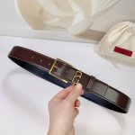 特 3.5cm华伦天奴新款腰带，双面头层牛皮皮料，长度：80.85.90.95.100.105.110欧，铜五金针扣原版开模定制庆祝][庆祝