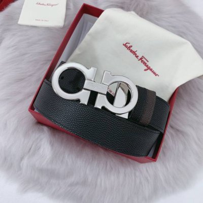 特 Ferragamo菲拉格慕 全套包装 皮带腰带 将摩登设计与精湛的手工技艺完美结合；打造出风格华贵典雅，实用性和款式并重；手感柔软舒中，3.5Cm宽 搭配最