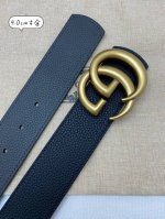 Gucci 古奇官网经典 正品规格 40Mm原版品质双面头层小牛皮搭配双G经典扣