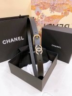 香奶奶 Chanel 针扣水钻 进口小牛皮腰带 黄铜金属 手感柔软 细腻 2.0Cm